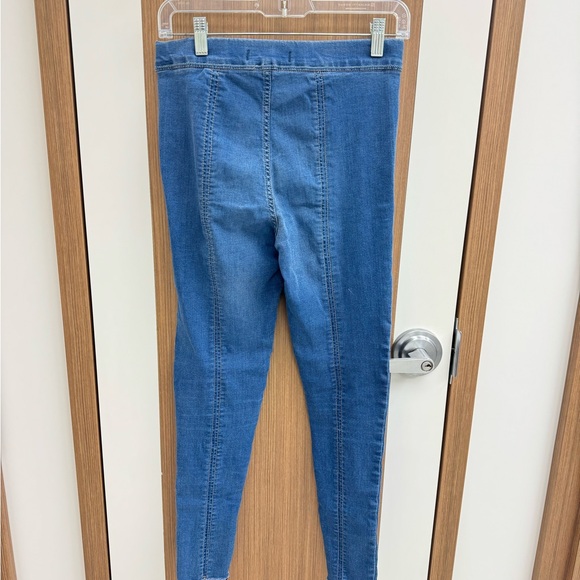 Free People Blue Stretchy Women's Jeggings - Picture 5 of 7